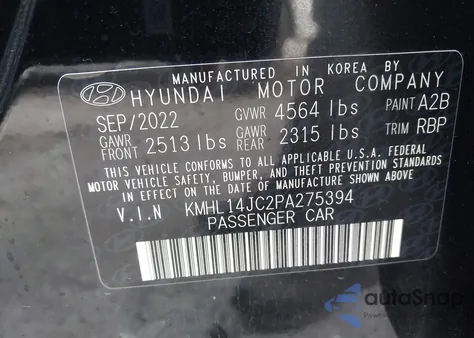 2023 Hyundai Sonata N Line z USA, uszkodzony, nr VIN KMHL14JC2PA275394